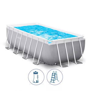 <span class=keywords><strong>Intex</strong></span> 26790 Ensemble de piscine rectangulaire à cadre prisme 4M X 2M X 1.22M Piscine de jardin hors sol - Product Image 2
