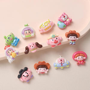 Dessin animé chiot cosmique Robot Cowboy shérif monstre à trois yeux breloques bricolage résine accessoires ornements indésirable coque de téléphone décorations - Product Image 3