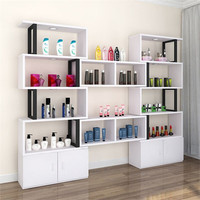 Présentoir mural cosmétique personnalisé pour centre commercial, vitrine de magasin de parfums, mobilier de magasin de détail, armoire de présentation cosmétique