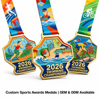 Medalla de Graduación Personalizada con Temática Deportiva, Tallada en 3D en Aleación de Zinc, Medalla de Honor para Voluntarios, Medalla de Metal Grabada con Cinta, Regalo Escolar
