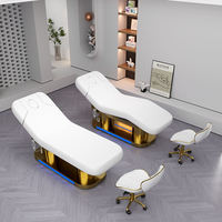 Lit de salon de beauté thermal spa professionnel thaïlandais avec 4 moteurs Tables de massage électriques et lits en métal pour chambres d'hôtels