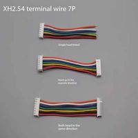 Zhonglang pelat timah ganda kawat elektronik kepala tunggal 34MM XH2.54mm Pitch 2/3/4/5/6/7/8/9/10P kabel PVC jaket tembaga