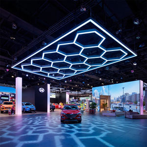 Lámpara LED Hexagonal Portátil Regulable RGB para Garaje, Luz Blanca Fría para Lavado de Autos, Taller, Inspección y Detallado - Product Image 1