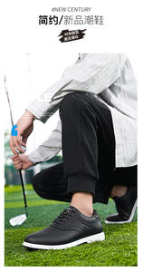 Zapatillas Deportivas Británicas Unisex de Talla Grande para Negocios, Invierno y Verano, Cómodas, Antideslizantes, para <span class=keywords><strong>Golf</strong></span>, con Tacos Fijos Ligeros, de Microfibra y Cuero - Product Image 4