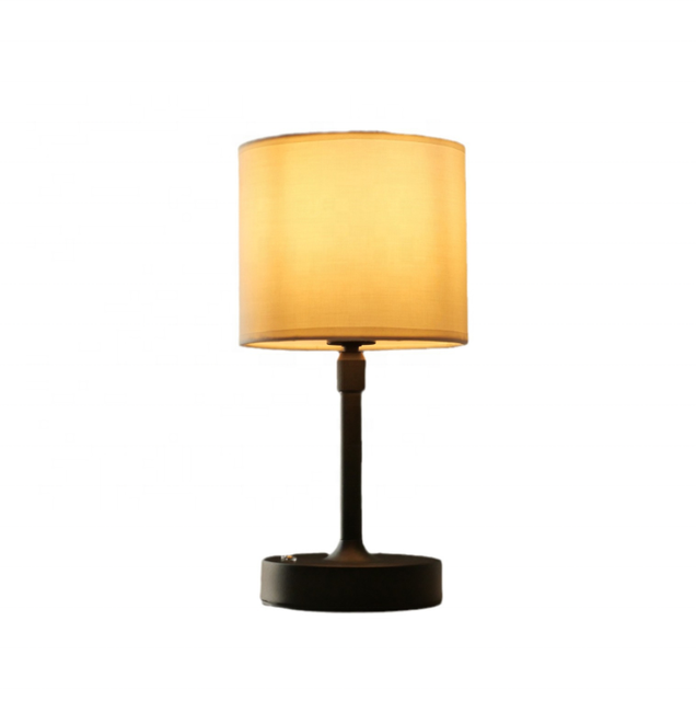 Rechargeable Cordless Battery Powered Table Lamp Study Metal Fabric Touch Dimmer USB Folding Bedside Led Portable Table Lamp