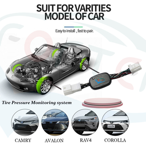 OBD TPMS 타이어 공기압 모니터링 시스템 지능형 12V 디지털 타이어 게이지 <span class=keywords><strong>LCD</strong></span> 디스플레이 도요타 캠리 8 세대 2018 2019 2020 - Product Image 2