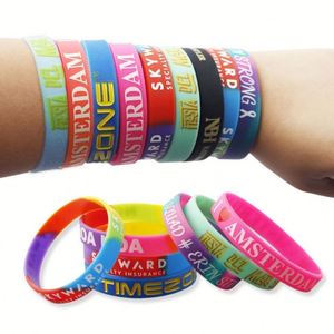 Pulsera de Silicona con Logotipo de Diseño Profesional, Pulsera de Silicona al por Mayor, Impresión de Pulseras de Silicona Personalizadas - Product Image 4