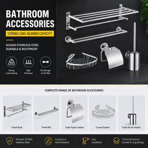 Porte-serviettes mural dissimulé en alliage <span class=keywords><strong>de</strong></span> zinc avec base carrée biseautée, étanche, plusieurs finitions pour salle <span class=keywords><strong>de</strong></span> bain <span class=keywords><strong>de</strong></span> luxe d'hôtel - Product Image 5