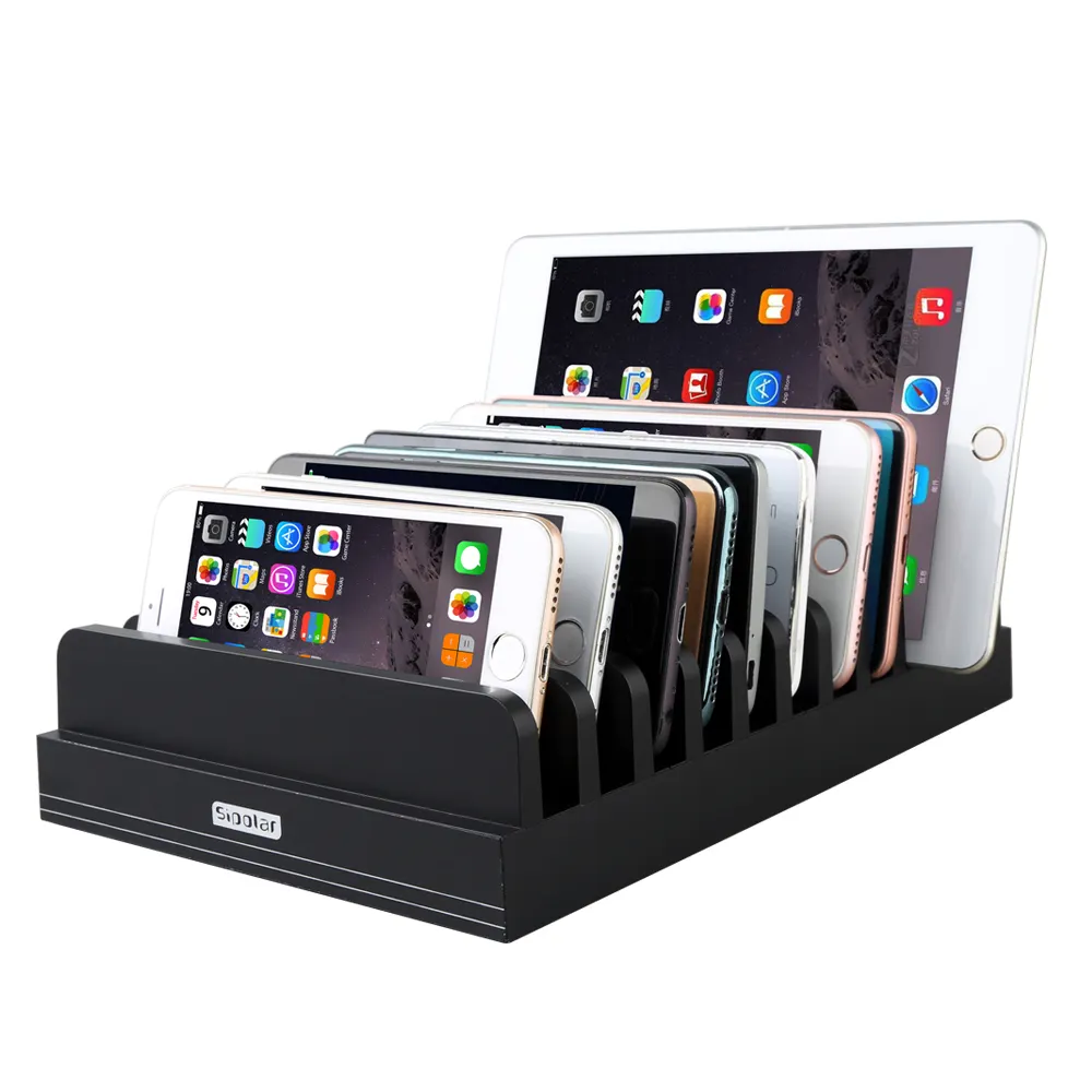 TC-30X Sipolar desk smart mat mobile holder multi tablet holder 11 slots desk phone holder