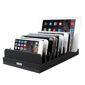 TC-30X Sipolar desk smart mobile holder multi tablet holder 11 slots desk phone holder