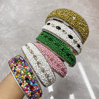 Accessoires de cheveux pour femmes bandeau coloré luxe mode Bling Rhinestones pour filles