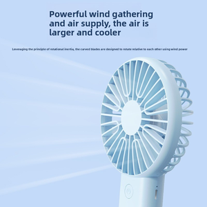 Ventilateur <span class=keywords><strong>de</strong></span> poche silencieux, léger et pliable, avec vitesse réglable, alimenté par batterie, pour une utilisation en extérieur et en voiture - Product Image 3