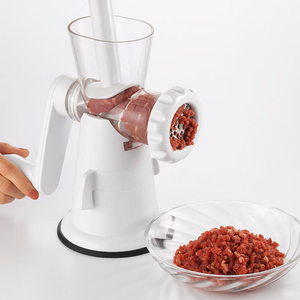 Picadora de carne manual con manivela, picadora de alimentos desmontable, embutidora de salchichas con base de succión fuerte para cocina casera - Product Image 4