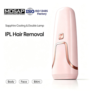 Épilateur IPL de qualité professionnelle personnalisé en usine, éclairages illimités, 24J, double tube, dispositif <span class=keywords><strong>d</strong></span>'<span class=keywords><strong>épilation</strong></span> IPL à cristal de saphir - Product Image 1