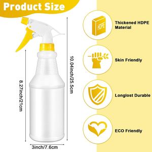 Empty <b>Spray</b> Cleaning Liquid Detergent <b>Bottle</b> <b>Plastic</b> 300ml 500ml 1000ml 32 oz <b>Bottles</b> With Mist Trigger Sprayer Pump Leak-proof - Product Image 2
