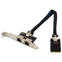 Kartu Jaringan Ethernet Gigabit Dual-Port Mini PCIe Intel I350-AM2 ST7242