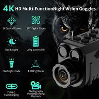 Monoculaire de vision nocturne numérique 4K, vision nocturne infrarouge, portée de vision de 200 m, enregistrement vidéo 40 MP, OEM ODM