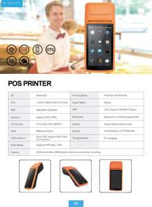 Máquina <span class=keywords><strong>de</strong></span> POS <span class=keywords><strong>con</strong></span> Android 8,1, dispositivo <span class=keywords><strong>móvil</strong></span> inteligente <span class=keywords><strong>de</strong></span> 5 pulgadas, <span class=keywords><strong>con</strong></span> impresora térmica <span class=keywords><strong>de</strong></span> 2 pulgadas, 3G, WIFI, BT - Product Image 6