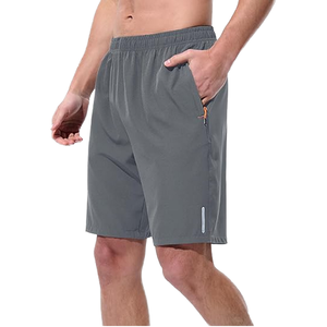 Pantalones Cortos Deportivos Casuales para Hombre, Cómodos y Elegantes, 100% Algodón, Sin Tejer, Cintura Media, Transpirables, Ajuste Relajado y Delgado, Diseño Sólido, Oferta - Product Image 4