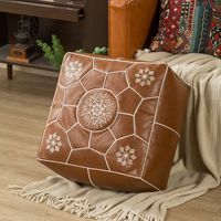 Cojín de Suelo Marroquí Tipo Futón, de Poliéster, Color Sólido, Cuadrado, para Dormitorio, Sala de Estar, Ventana, Mesa, Tatami