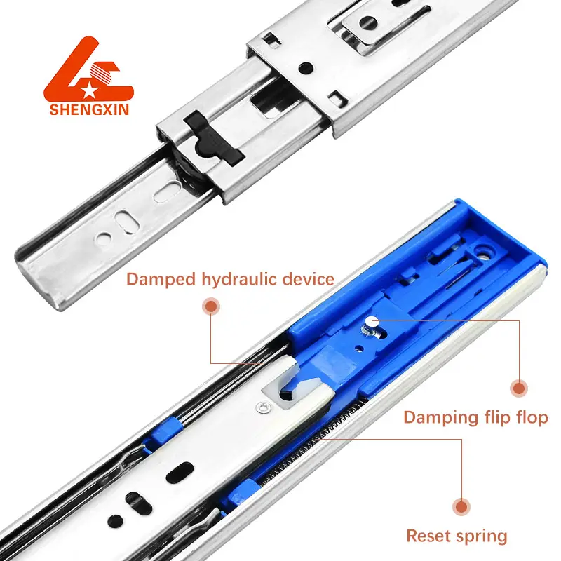 Лидер продаж, шариковый подшипник, буферный ящик, скользящие телескопические направляющие, мягкие закрытые выдвижные направляющие