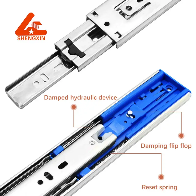 Лидер продаж, шарикоподшипник Jieyang, буфер, выдвижные направляющие, мягкие закрывают выдвижные направляющие под крепящиками