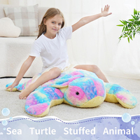 V452 Nouveau design, coussin géant en peluche tortue de mer, jouets en peluche géants, cadeaux de Noël et d'anniversaire pour enfants, garçons et filles