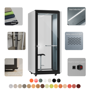 Las cabinas de llamada de teléfono modulares prefabricadas portátiles de oficina insonorizadas de diseño moderno funcionan desde el hogar cabinas insonorizadas - Product Image 4