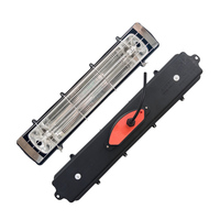 Agropax Novedad: Lámpara de Fibra de Carbono con Carcasa de PBT de 350mm para Calefacción en Granjas de Cerdos y Pollos, 175W/275W, Negra, 110V/220V