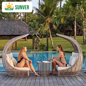 Sdraio Pieghevole in Rattan Portatile Famosa su Internet per Hotel, Tempo Libero all'Aperto, Cortile, Giardino, Nido d'Uccello, Spiaggia, <span class=keywords><strong>Piscina</strong></span> - Product Image 1