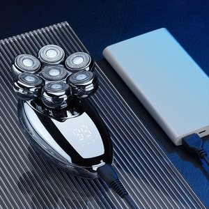 Electric 7D <b>Head</b> Shaver for Bald Men Floating <b>Heads</b> <b>Razor</b> USB Beard Nose Ear Hair Trimmer Super <b>Razors</b> Clipper IPX7 Waterproof - Product Image 3