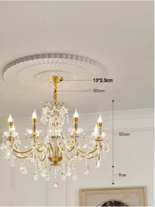 Lustre en cristal de style français, luxe léger - Product Image 1