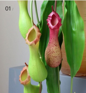 C371 Nhân Tạo Hoa Tường Trang Trí Treo Cây Cây Cỏ Cỏ Dại Flytrap Nhựa Nhân Tạo Hoa Nepenthes Mirabilis - Product Image 2