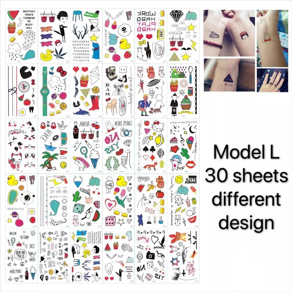 รุ่น L 30ชิ้นการออกแบบที่แตกต่างกัน