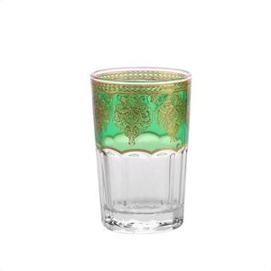 Juego de vasos de té de lujo estilo marroquí, 12 Uds., con caja de regalo, juego de tazas de té de cristal árabe turco personalizado con calcomanía plateada dorada - Product Image 4