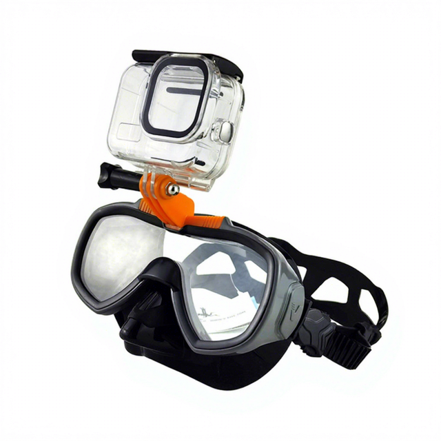 V.DIVE Anti-Fog Rubber Low Volume Waterproof UV Protection Adjustable Foldable Diving Mask Scuba Snorkeling Compatible Plastic