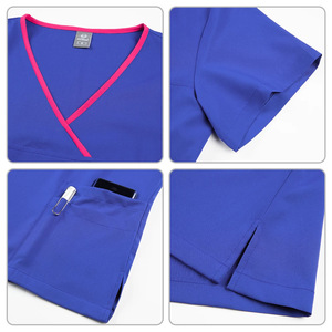 Women Hospital Scrub <b>Set</b> Moisture Wicking Split Uniforms For <b>Doctor</b> Nurse Workwear Casual Comfortable Clothing S XXL - Product Image 3