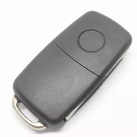 Coque de clé pliante à 3 boutons pour télécommande V-W Tiguan Golf Sagitar Polo MK6, lame non taillée, accessoires de clé de voiture