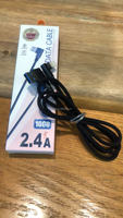 Kabel USB-A Micro USB Type-C Berkualitas Tinggi, Hitam, Double Elbow, Kepang, Konektor Berlapis Timah, Konduktor Tembaga untuk Pengisian Daya Ponsel Cepat