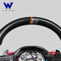 Volant en fibre de carbone adapté aux BMW G01 X5 G05 G20 G22 G30 M2 G87 M3 G80 M4 G82 G42 M5 F10 F20 F30 F90 F80 F82
