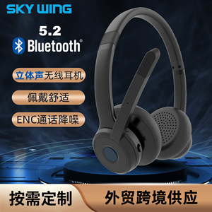 หูฟังแบบครอบหู BT 5.0 ชาร์จแบบ Type C สำหรับคอมพิวเตอร์ เล่นเพลงไร้สาย สเตอริโอ พร้อมไฟ LED - Product Image 5