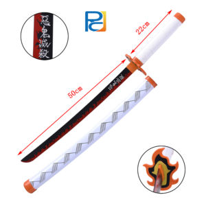 Épée <span class=keywords><strong>Katana</strong></span> en bambou et plastique authentique, jouet en bois pour <span class=keywords><strong>Demon</strong></span> <span class=keywords><strong>Slayer</strong></span> - Product Image 3