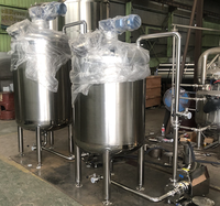 Machine industrielle 300L Acier inoxydable Réservoir de mélange de lait à haute viscosité 304 316L avec agitateur