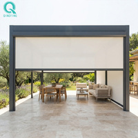 Stores de terrasse motorisés électriques robustes QINGYING Ziptrack pour l'extérieur