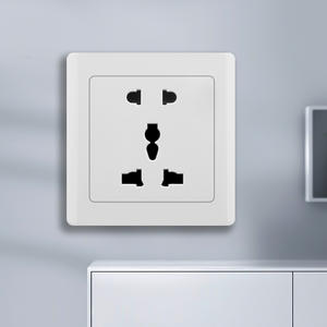 Tomada de Parede Industrial 86 com Interruptor de Engenharia, Painel de Parede com Um Controle Duplo, Plugue de Cinco Furos em Bronze Fosforoso 10A - Product Image 2