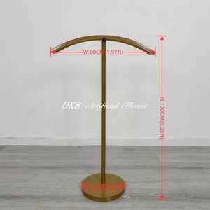 Arco de Metal Dorado para Eventos Románticos Modernos, Fondo para Escenario, Soporte para Arco de Flores, Novedad - Product Image 3