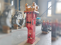 Marteau briseur hydraulique certifié JTB CE/ISO9001:2008 avec burin pour excavatrices de 1 à 60 tonnes