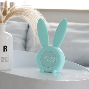 Réveil led portable, veilleuse, en forme de <span class=keywords><strong>lapin</strong></span>, alarme numérique, veilleuse pour enfants, produits tendances, nouveauté, 2021 - Product Image 2