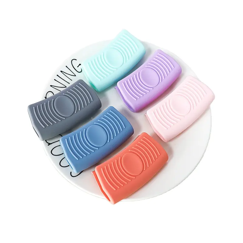 Guanti per guanti da forno con Clip a mano in Silicone per dito da forno resistenti al calore isolati da cucina stampati personalizzati in fabbrica