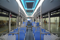 Bus électriques à plancher bas pour le transport urbain, 18 m, 32-55 places, simple étage, autonomie 300-400 km, conduite à gauche, transmission automatique, neuf
